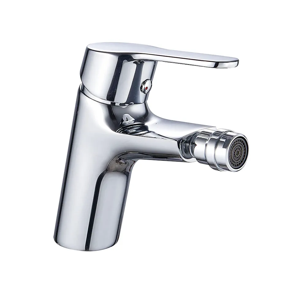 Kibath Robinet de bidet monocommande ASPA avec finition chromée brillante en laiton* Robinet De Bidet