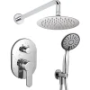Kibath Robinet de douche encastré, mural, monocommande, SIX rond, finition chrome poli, en laiton* Robinet De Douche