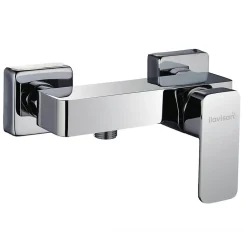 Kibath Robinet de douche monocommande CHE avec finition chromée brillante en laiton