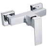 Kibath Robinet de douche monocommande VERCO avec finition chromée brillante en laiton