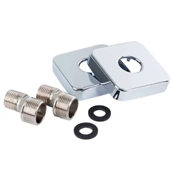 Kibath Robinet de douche monocommande VERCO avec finition chromée brillante en laiton