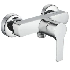Kibath Robinet de douche monocommande PIN avec finition chromée brillante en laiton* Robinet De Douche