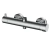 Kibath Robinet de douche monocommande TOR avec finition chromée brillante en laiton