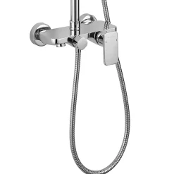 Kibath Robinet de douche monocommande DUA avec finition chromée brillante en laiton* Colonne De Douche Mécanique