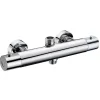 Kibath Robinet de douche thermostatique à effet froid, finition chrome brillant, en laiton