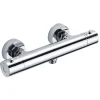 Kibath Robinet de douche thermostatique ORTE (robinet seul) avec finition chromée polie en laiton