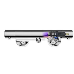 Kibath Robinet de douche thermostatique ORTE (robinet seul) avec finition chromée polie en laiton
