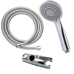 Kibath Robinet de douche thermostatique ORTE avec barre de douche, finition chrome poli, en laiton