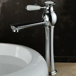 Kroos Robinet de lavabo à poignée unique, finition en chrome