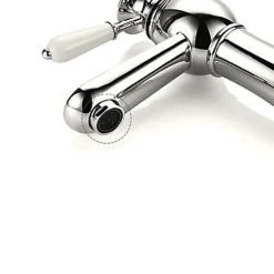 Kroos Robinet de lavabo à poignée unique, finition en chrome