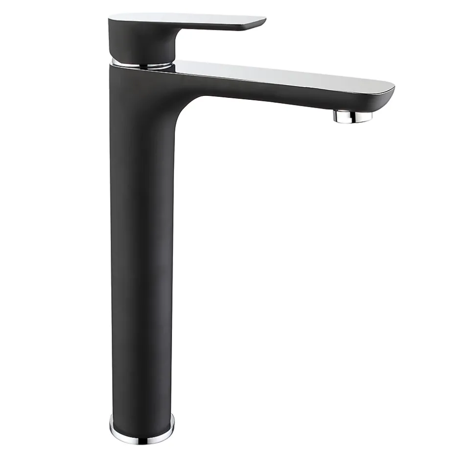 Bernstein Robinet de lavabo de haute qualité Robinet de salle de bain 4025CB en noir mat* Robinet Lave-Mains