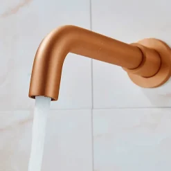 Rea Robinet de lavabo encastré Lungo Long brushed copper + box