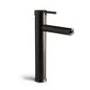 Kiamami Valentina Robinet De Lavabo Haut Noir Mat