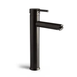 Kiamami Valentina Robinet De Lavabo Haut Noir Mat