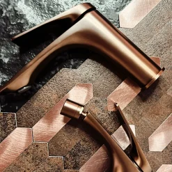 Rea Robinet De Lavabo Avalon Low Brush Copper