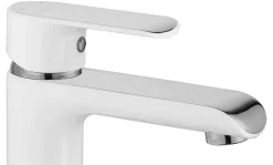Rea Robinet de lavabo Bloom white chrome high