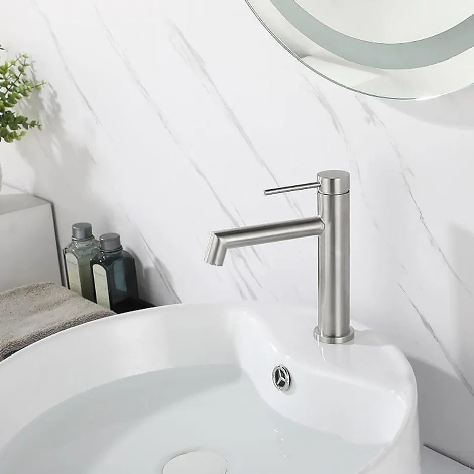 Rea Robinet de lavabo Foss nickel brush low