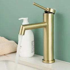 Rea Robinet De Lavabo Js-B310Bg Foss Low Brush Gold
