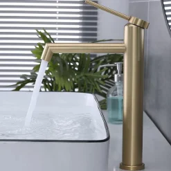 Rea Robinet De Lavabo Js-B310-1Bg Foss High Brush Gold* Robinet Lave-Mains