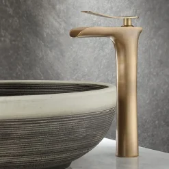 Rea Robinet de lavabo Laguna antique brush gold high* Robinet Lave-Mains
