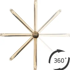 Rea Robinet de lavabo Lugano slim brush gold high
