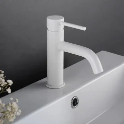 Rea Robinet de lavabo Lungo white low* Robinet Lave-Mains