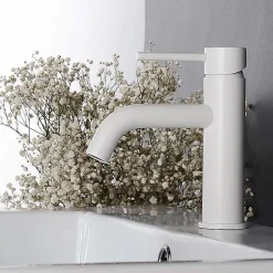 Rea Robinet de lavabo Lungo white low* Robinet Lave-Mains