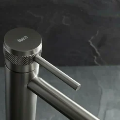Rea Robinet De Lavabo Lungo Grip High Titanium* Robinet Lave-Mains