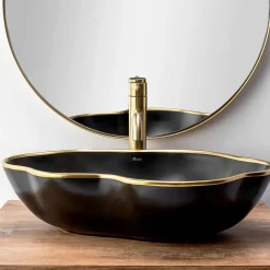 Rea Robinet De Lavabo Lungo High Brush Gold