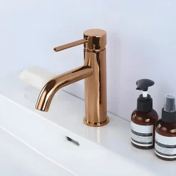 Rea Robinet de lavabo Lungo Rose Gold low* Robinet Lave-Mains