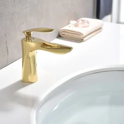 Rea Robinet de lavabo Orbit gold low