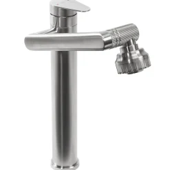 Rea Robinet de lavabo Paco brushed nickel high* Robinet Lave-Mains