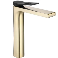 Rea Robinet de lavabo Soul gold mat black high* Robinet Lave-Mains