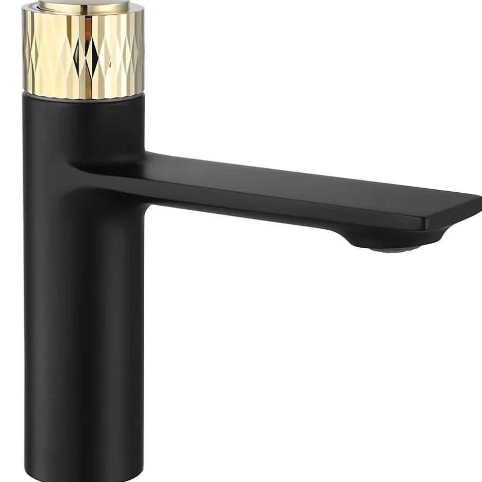 Rea Robinet de lavabo Storm black gold low* Robinet Lave-Mains