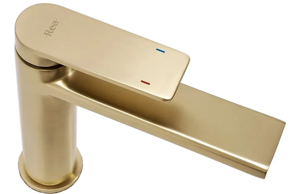 Rea Robinet de lavabo VERSO Brush Gold low* Robinet Lave-Mains