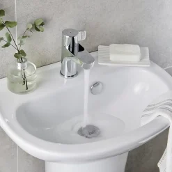 GoodHome Robinet de lave-mains eau froide Cavally S