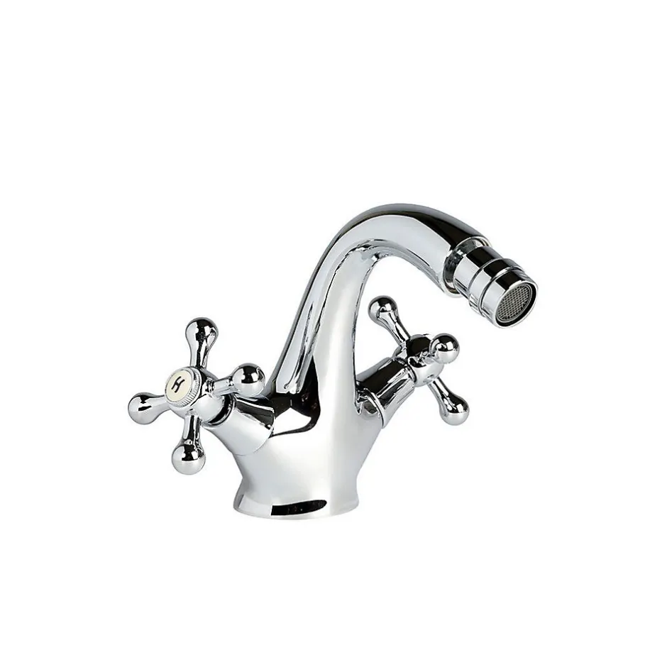 Kiamami Valentina Robinet De Salle De Bain Pour Bidet Avec Deux Poignées En Croix - Narciso