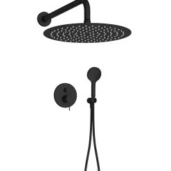 Jacob Delafon Robinet douche encastré thermostatique Metro, Noir mat Economie d'eau* Colonne De Douche Encastrable