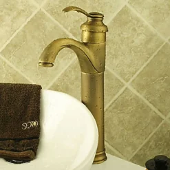Kroos Robinet lavabo, finition en laiton pour un style classique