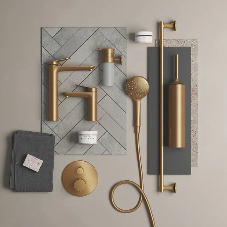 Duravit Robinet lave-mains eau froide Wave bronze brossé* Robinet Lave-Mains