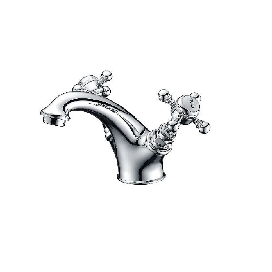 Rogier & Mothes Robinet melangeur lavabo retro CANTERBURY avec bonde* Robinet Lavabo Et Vasque