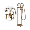 Valaz Robinet melangeur sur colonnes retro pour baignoire FLORINA or ancien