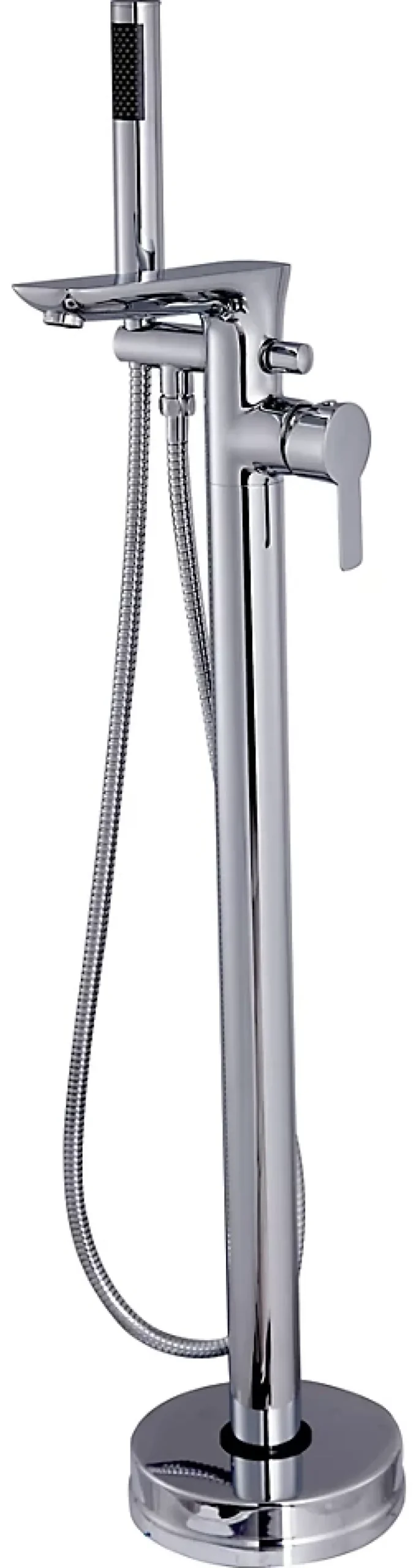 Invena Robinet Mitigeur Baignoire Chrome Haut Monocommande Sur Pied* Robinet De Baignoire