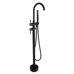 Valaz Robinet mitigeur baindouche sur pied CALGARY noir mat