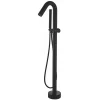 Valaz Robinet mitigeur baindouche sur pied PILOS noir mat