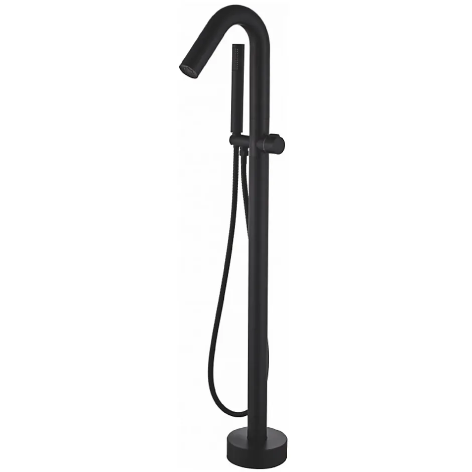 Valaz Robinet mitigeur baindouche sur pied PILOS noir mat