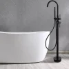 Bellegno Robinet mitigeur de baignoire sur pied BAGNO noir mat