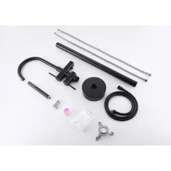 Bellegno Robinet mitigeur de baignoire sur pied BAGNO noir mat