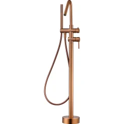 Imex Robinet Mitigeur de Baignoire sur Pied Or Rose Cuivré Brossé CORCEGA BBECO1/ORC