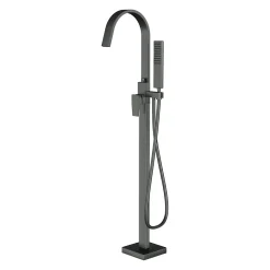 Bernstein Robinet Mitigeur de baignoire design sur pieds 112x5x25cm (HxLxP) acier inoxydable et laiton - NT3311 2.0